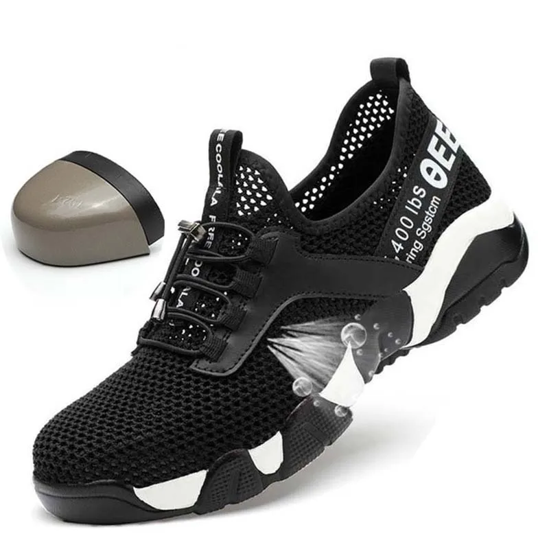 2019 Vyrų Plieno Nosies Sauga, Darbo Batai tinklelis Lengvas, Kvėpuojantis Atspindintis Laisvalaikio Sneaker Kelią auskarų Apsauginiai batai
