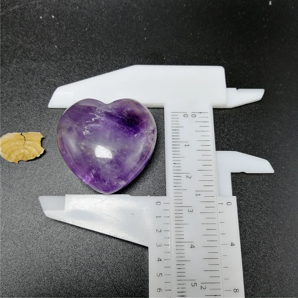 1-2 vnt 30mm gydymo kristalų nustatyti gamtinių svajonė ametistas širdies akmuo romantiška dovana moterims
