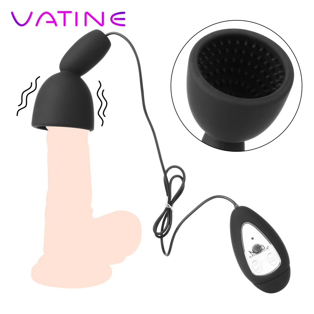 VATINE 10 Dažnio Vibracijos Blizgesys Vibratoriai Sekso Produktai Ištvermės Treneris Vyrų Masturbator Taurės Sekso žaisliukai Vyrams Vyras