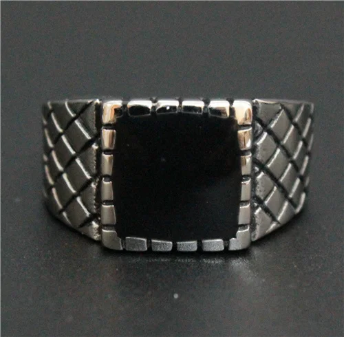Dydis 8~13 Fashion Black Unisex Žiedas 316L Nerūdijančio Plieno Aukščiausios Kokybės Mens Mados Žiedas