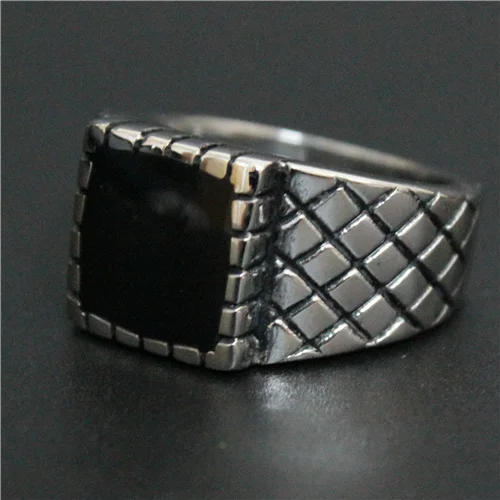 Dydis 8~13 Fashion Black Unisex Žiedas 316L Nerūdijančio Plieno Aukščiausios Kokybės Mens Mados Žiedas