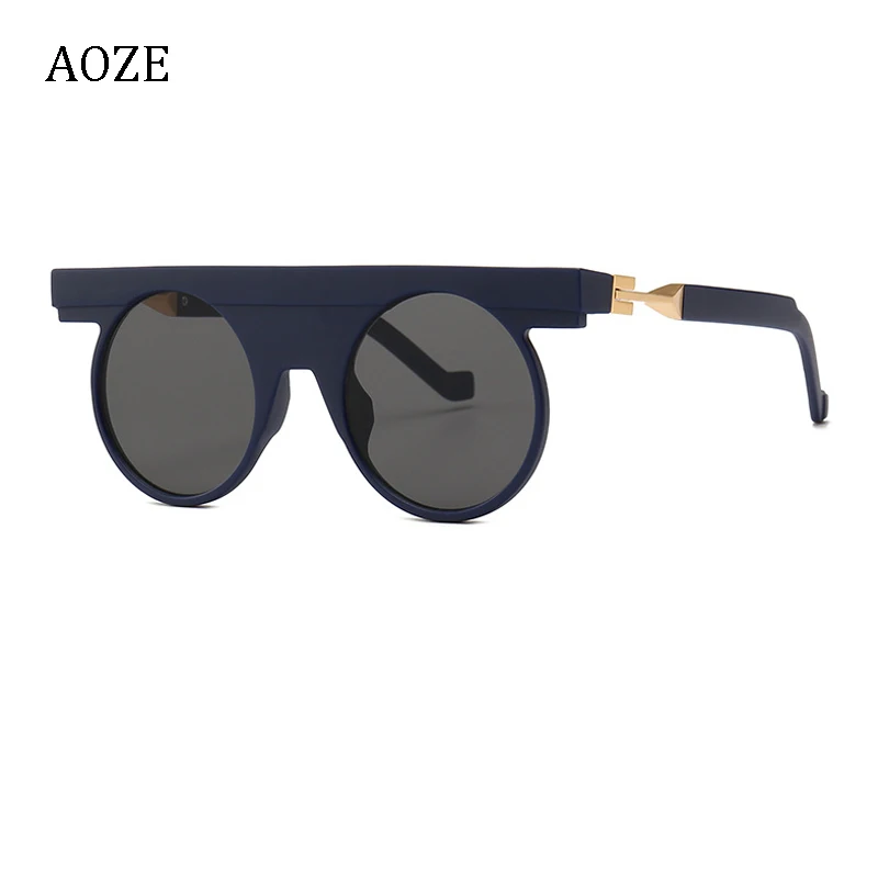 2020 Mados ateities koncepcija BL0014 stiliaus šiuolaikinės Moterys akiniai nuo saulės derliaus plokšti, apvalūs, prekės dizainas Saulės Akiniai, akiniai nuo saulės UV400