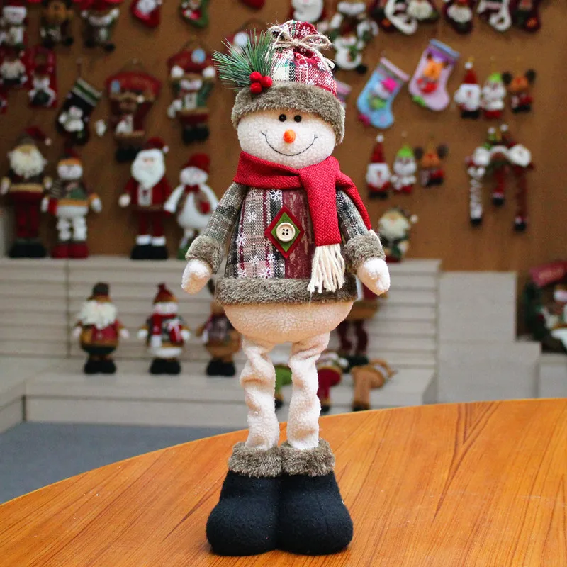 1 VNT Kalėdų Lėlės Naujųjų Metų Ornamentu Elnių, Sniego Santa Claus Nuolatinis Lėlės Apdailos Linksmų Kalėdų Šventė Prekių Dekoras