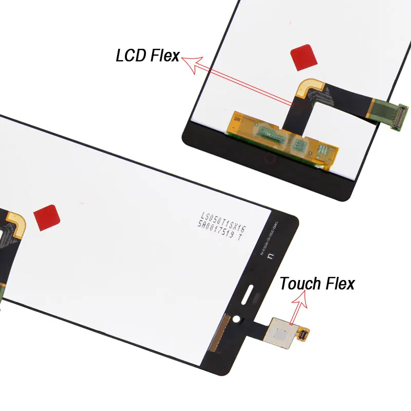 KUERT LCD ZTE Nubija Z9 Mini Z9mini NX511 NX511H NX511J LCD Ekranas Jutiklinis Ekranas skaitmeninis keitiklis komplektuojami su Rėmo