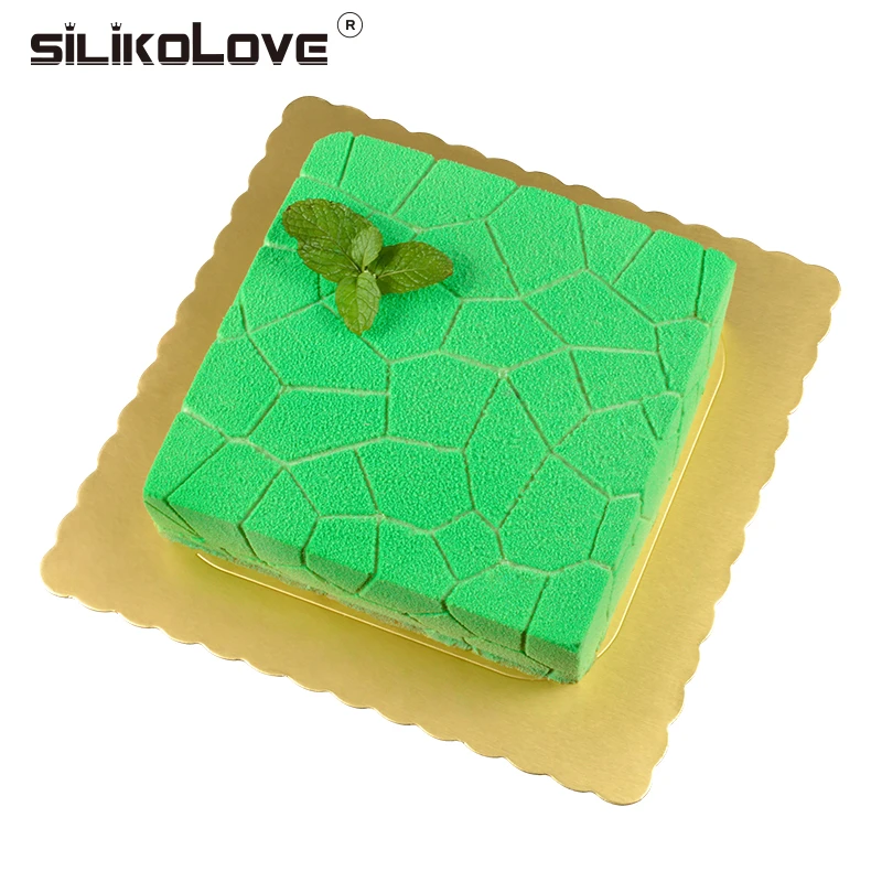 SILIKOLOVE Kepimo Pyragas Visos Kubo Formos Tortas Dekoravimo 3D Silikono Formos Minkštas Pyragas Nėrinių Formų Bakeware Konditerijos M