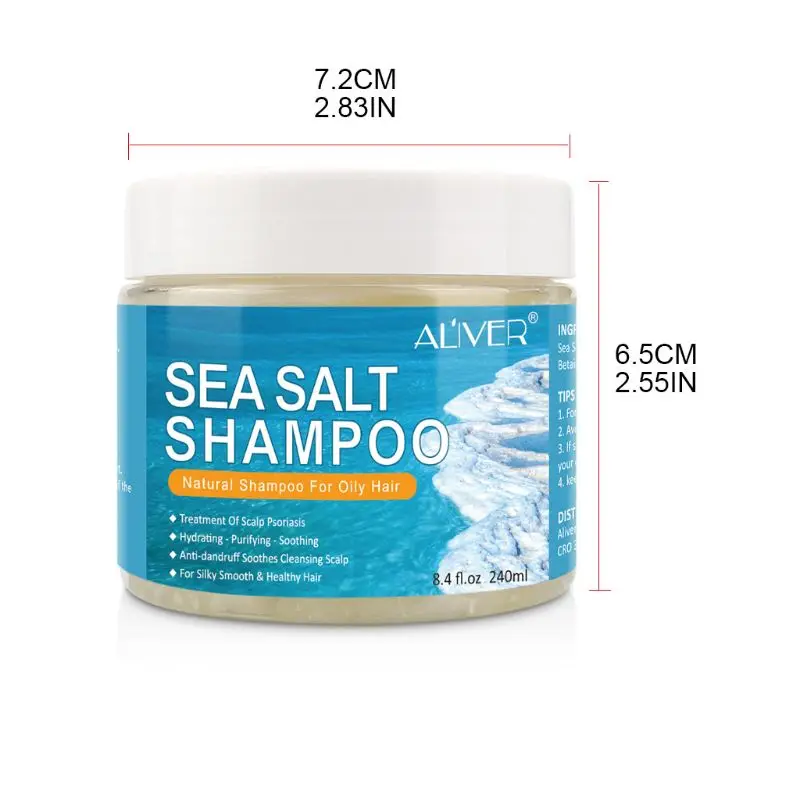 Natūrali Jūros Druska, Šampūnas, Plaukų priežiūros Šampūnas, skirtas Galvos odos Psoriazė Niežulys 667D