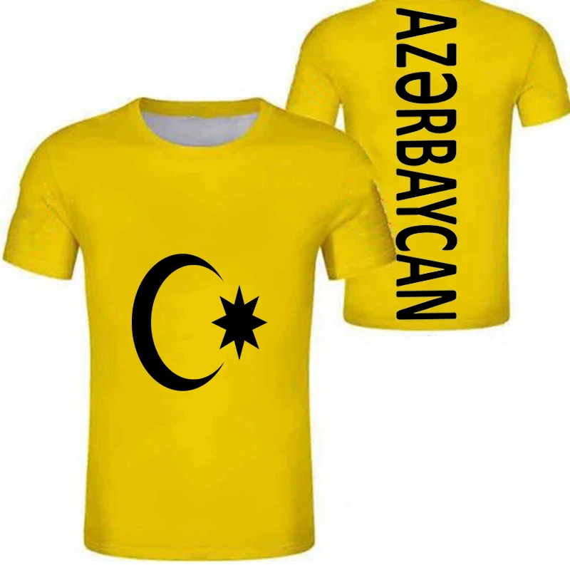 AZERBAIDŽANO vyrų, jaunimo, studentų užsakymą pavadinimas numeris foto vėliavos tees aze šalies marškinėliai azerbaidžaniečių tautos berniukas drabužius