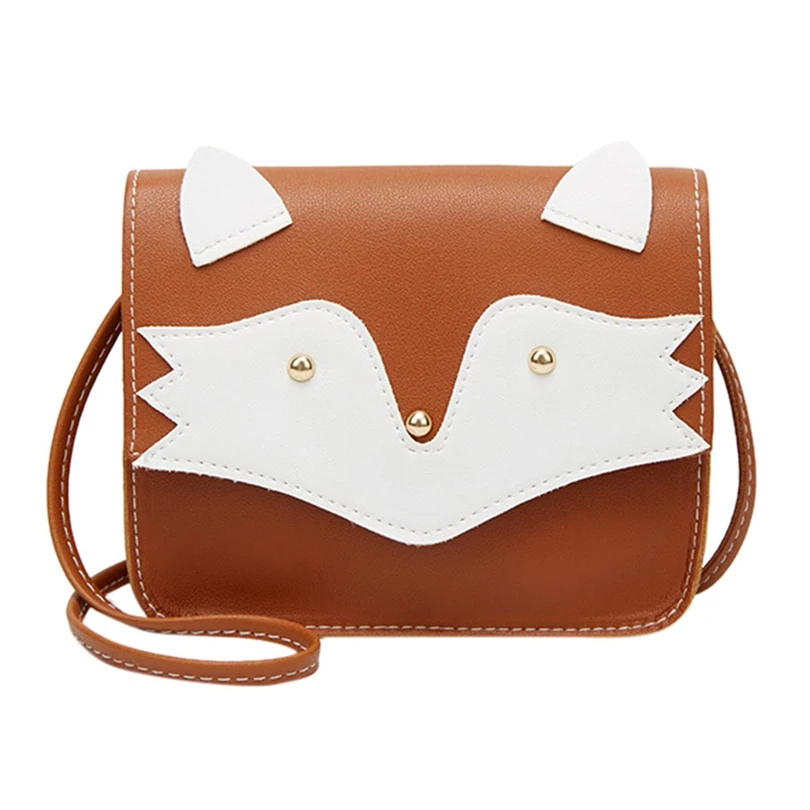 Moterų Mažųjų Pečių maišą mergina mielas fox Animacinių filmų PU minkštas krepšys moterys Rankinėje Mobiliųjų Telefonų Spalvų Krepšys A40