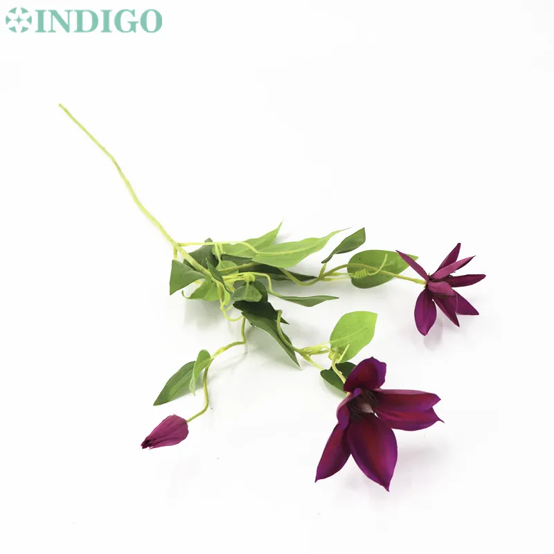 INDIGO - 5vnt/Daug Raudonos Raganė Purškimo Gėlių Namų Puošybai Vestuvių Dirbtinių Gėlių Gėlių Atveju Šalis Gėlių Nemokamas Pristatymas