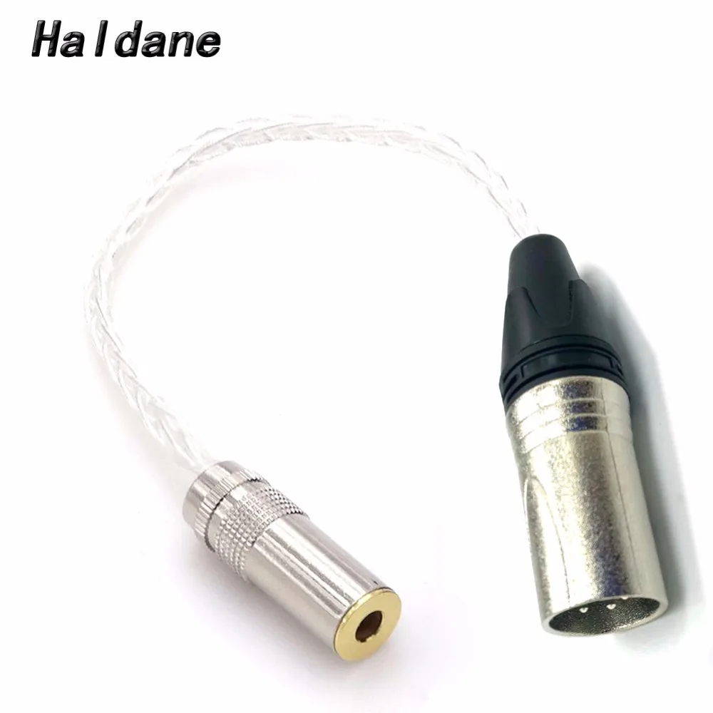 Nemokamas Pristatymas Haldane 8CORE 7N OCC SIDABRO PADENGTĄ 4Pin XLR Male 4,4 mm Moterų Audio Adapteris, skirtas 