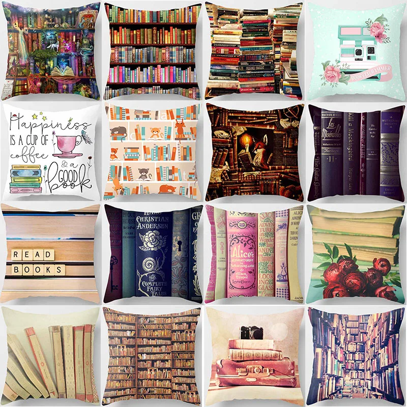 Karšto pardavimo grožio knygų pagalvės užvalkalą vyrai, moterys, merginos, ponios aikštėje pagalvių užvalkalai namų kūrybos spalva pagalvę padengti 45*45cm