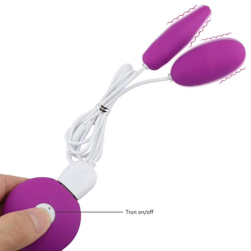 USB Įkrovimo Sekso Žaislas Moterims Vibracija, Vienas Dvigubas Šuolis Kiaušinių Kulka Klitorio Vibratoriai G Stimuliatorius Suaugusiųjų Žaidimas EroticToys