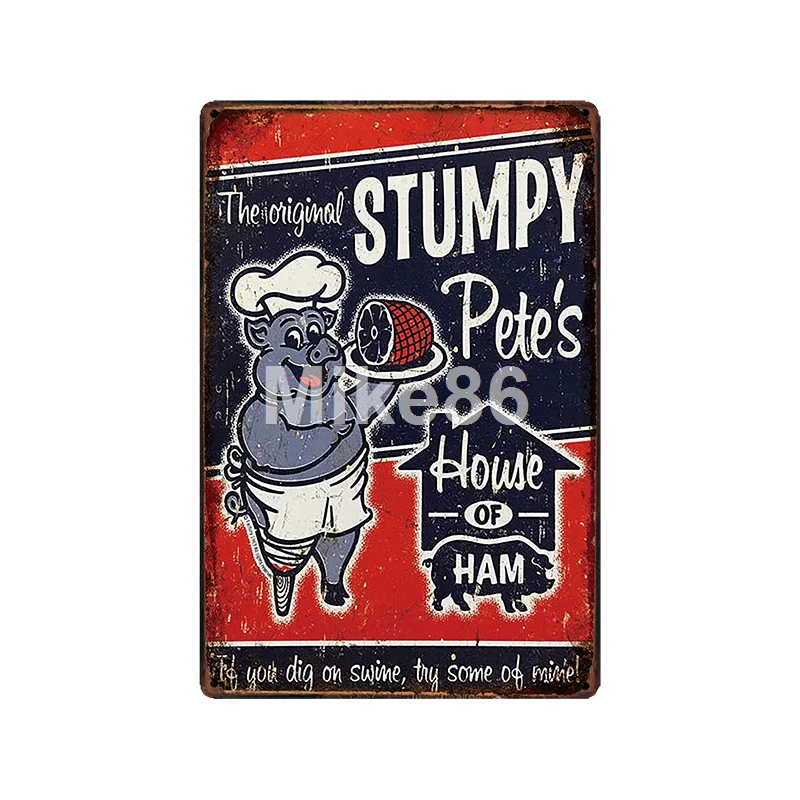 [ Mike86 ] Pop Corn Agurkų, Pomidorų, KIAUŠINIŲ, KUMPIO Sulčių Metalo Pasirašyti Vintage Store Retro Geležies Tapybos Maisto plakatus 20*30 CM, LT-1913