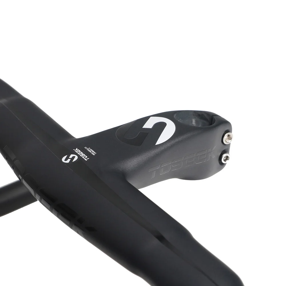 TOSEEK Ultralight 300g Visas Anglies Kelių dviračių rankenų neatsiejama anglies rankenos su kamieninėmis 400/420/440 x 90/100/110/120mm