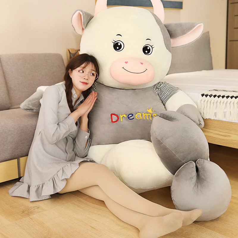 1pc 60cm Aukštos Kokybės Pliušas Svajonė Karvė Žaislai Mielas Anime Lėlės Įdaryti Minkštas Gyvūnų Lėlė Baby Vaikams Nuraminti Žaislas Dovana Meilužio Mergina