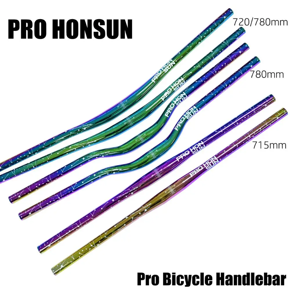 Prohonsun spalvinga dviračio rankenos 31.8*780MM MTB dviračio rankenos aliuminio lydinio Horizontalus Didelis kregždė-formos rankenos