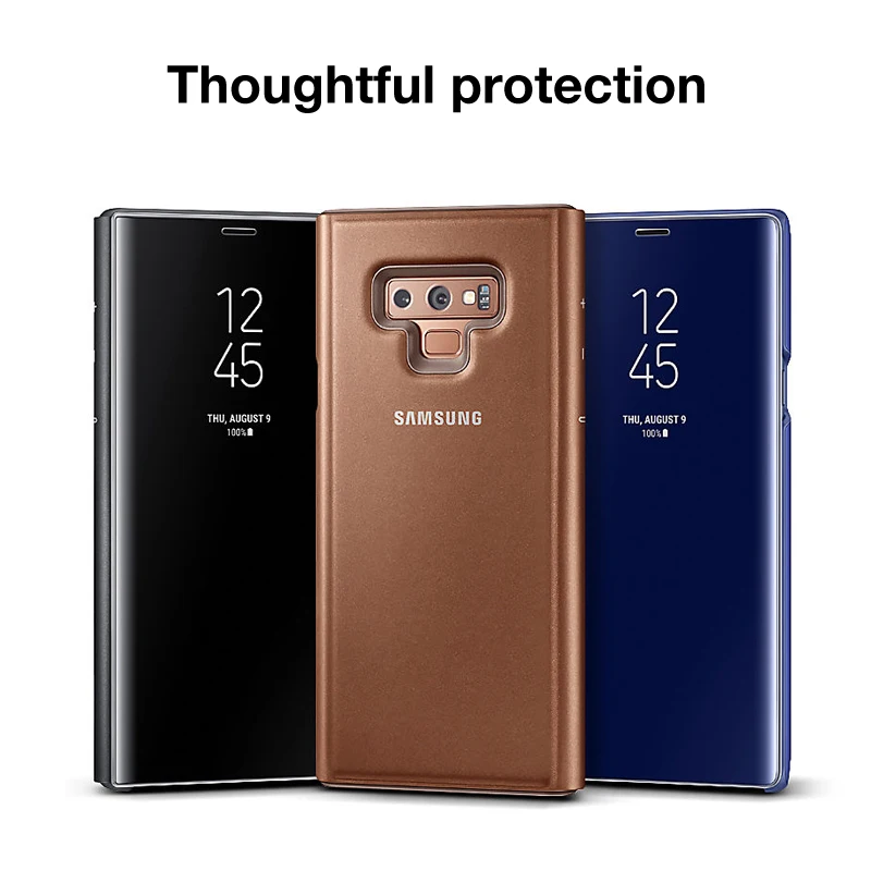 Originalus Samsung Vertikalus Veidrodis europos sąjungos Oficialusis Apsauga, Apvalkalas Telefono Dangtelį Samsung Galaxy Note9 9 Pastaba SM-N9600 N960F Telefono dėklas