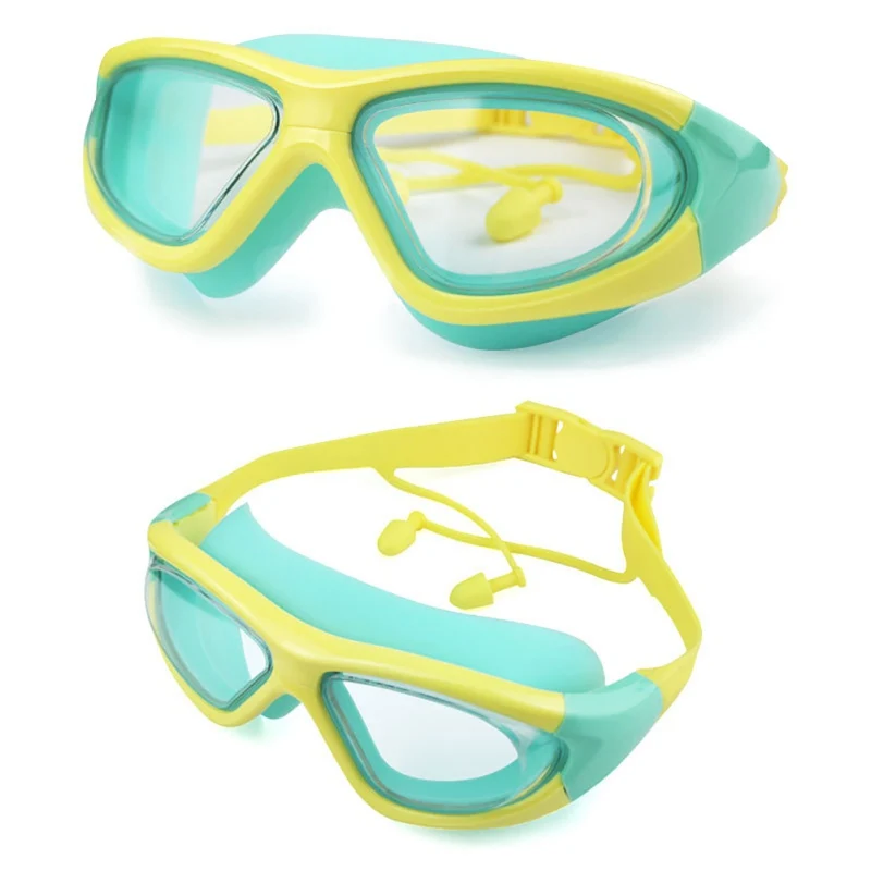 2020 Nauja Vaikų Didelis Rėmas Plaukimo Akiniai Berniukų/Mergaičių Plaukti Akinius Vandeniui Anti-rūko Vaikai Plaukimo Akiniai UV Akiniai