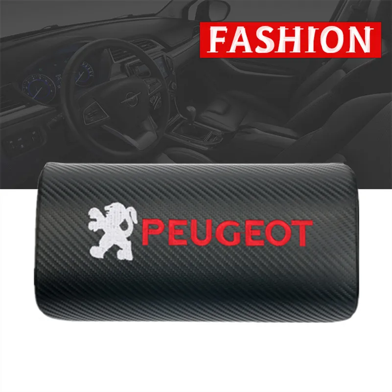 Automobilių kaklo pagalvės abi pusės pu odos vienos pagalvėlės atveju, Peugeot 206 207 307 3008 2008 308 408 508 301 208
