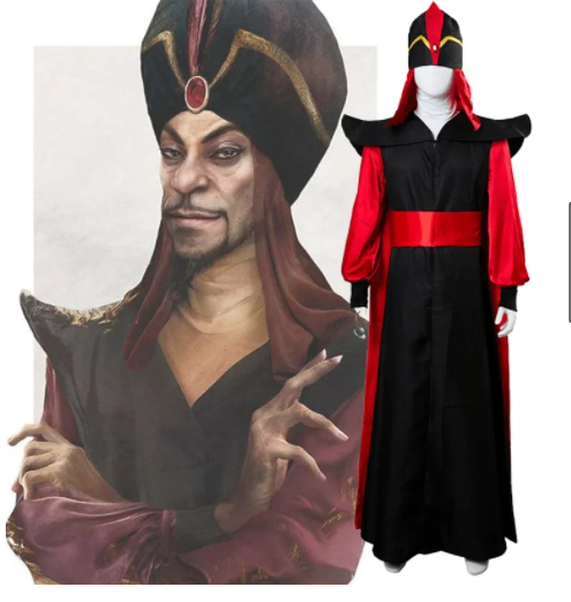 2019 Aladdin Jafar Cosplay Kostiumų Piktadarys Helovinas Suaugusiųjų Anime Stebuklinga Lempa 2 užsakymus