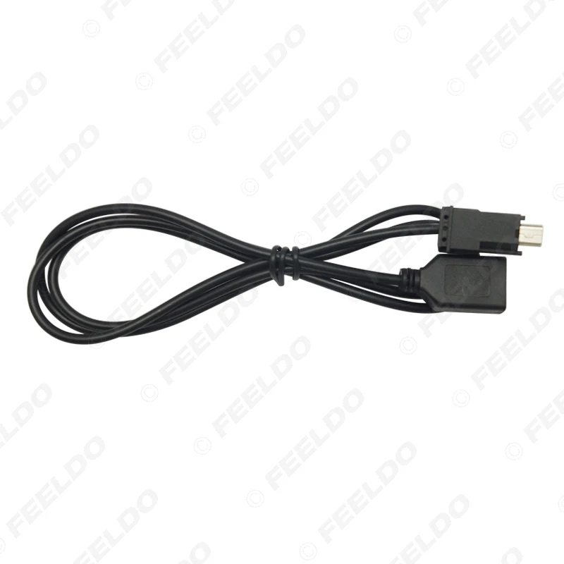 FEELDO 1PC Automobilių Garso Radijas, USB į Mini USB Jungiklis Laido Adapteris, skirtas 