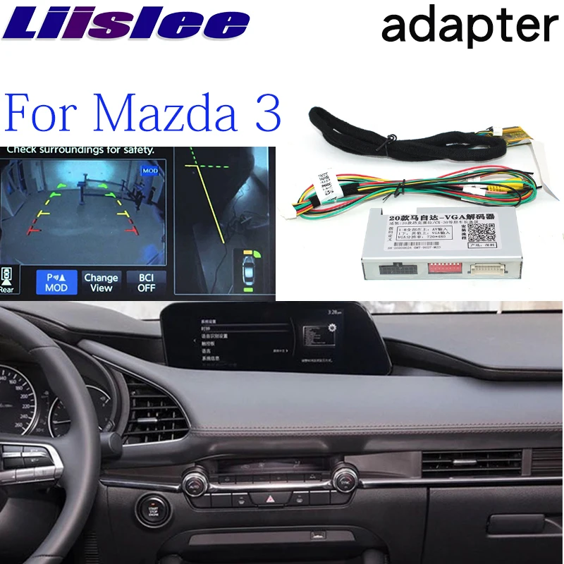 Liandlee Automobilių Stovėjimo Fotoaparato Sąsaja Atvirkštinio atsarginę Kamerą Rinkiniai Mazda 3 BP 2019 2020