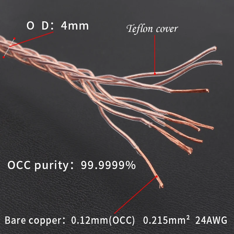 Xangsane OCC sidabruotas sumaišyti garso signalo laidas ausinių laidą prarasti vielos garsiakalbio kabelį DIY stiprintuvą, skirtą hifi kabelis