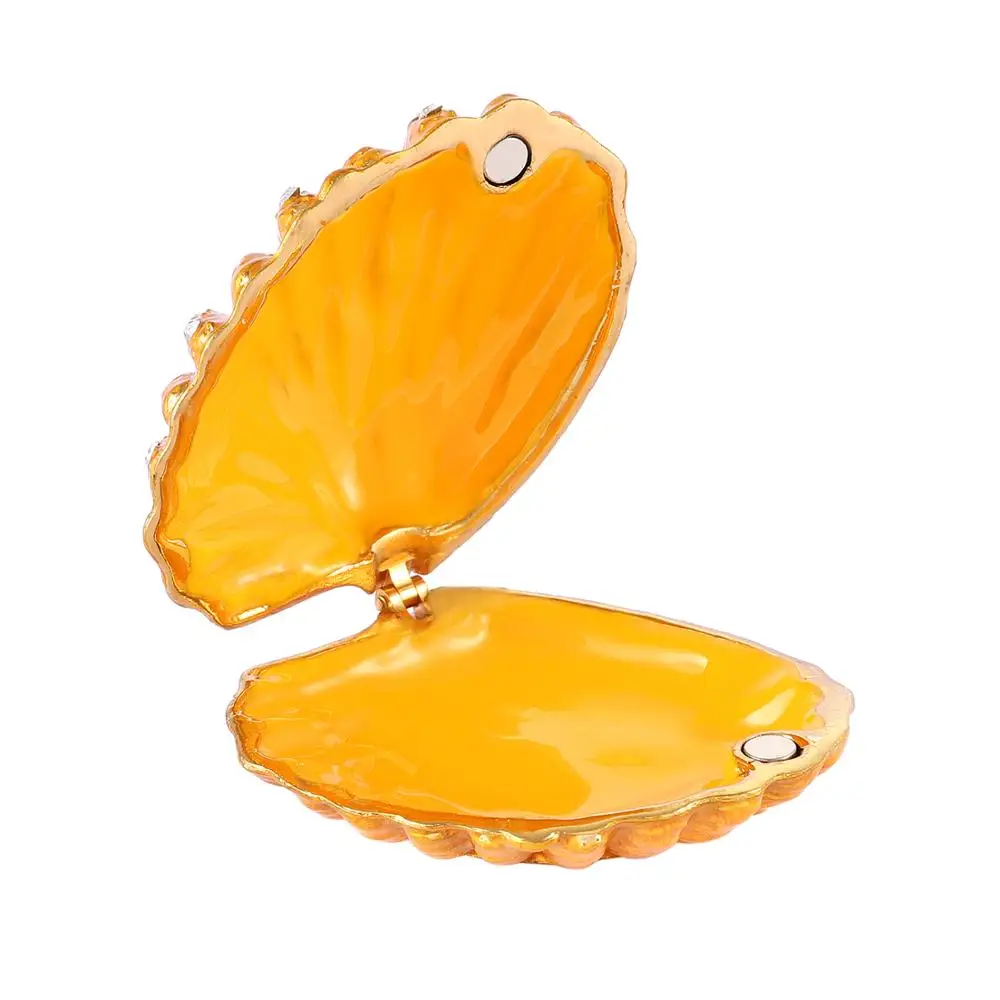 QIFU Naujas Produktas, Papuošalų Dėžutės, Apelsinų SeaShell Formos Amatų Prabangių Namų Dekoro
