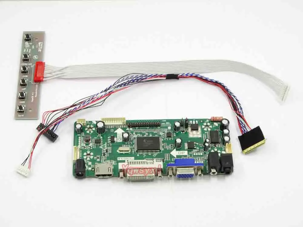 Yqwsyxl Kontrolės Valdyba Stebėti Rinkinys LP145WH1-TLA1 HDMI + DVI + VGA LCD LED ekrano Valdiklio plokštės Tvarkyklės