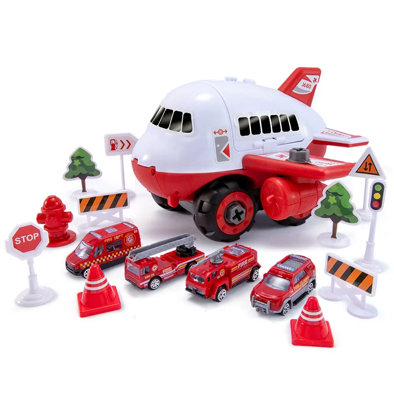 3WBOX inžinerijos automobilio žaislas Vaikams Gręžimo Varžtas Veržlė nuimamas asamblėjos lėktuvo rankas-galvosūkį varžtas varžtas išardymas rinkinys