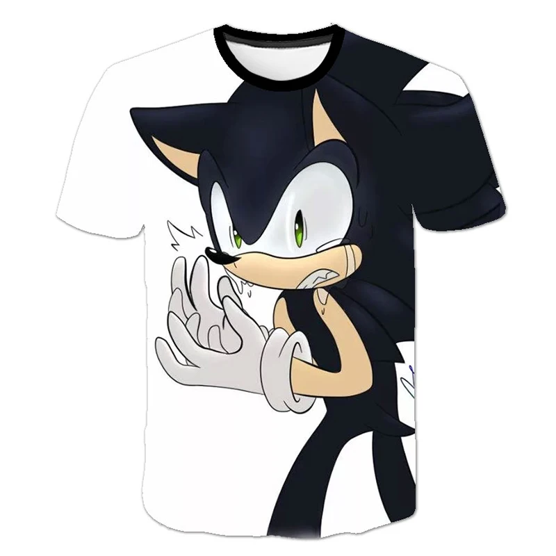 ETST WENDY Vaikų marškinėliai už Berniukas 2020 Animacinių filmų Spausdinti Sonic the Hedgehog Berniukų Marškinėliai Mergaitėms Puikus Vaikams marškinėlius Viršūnės