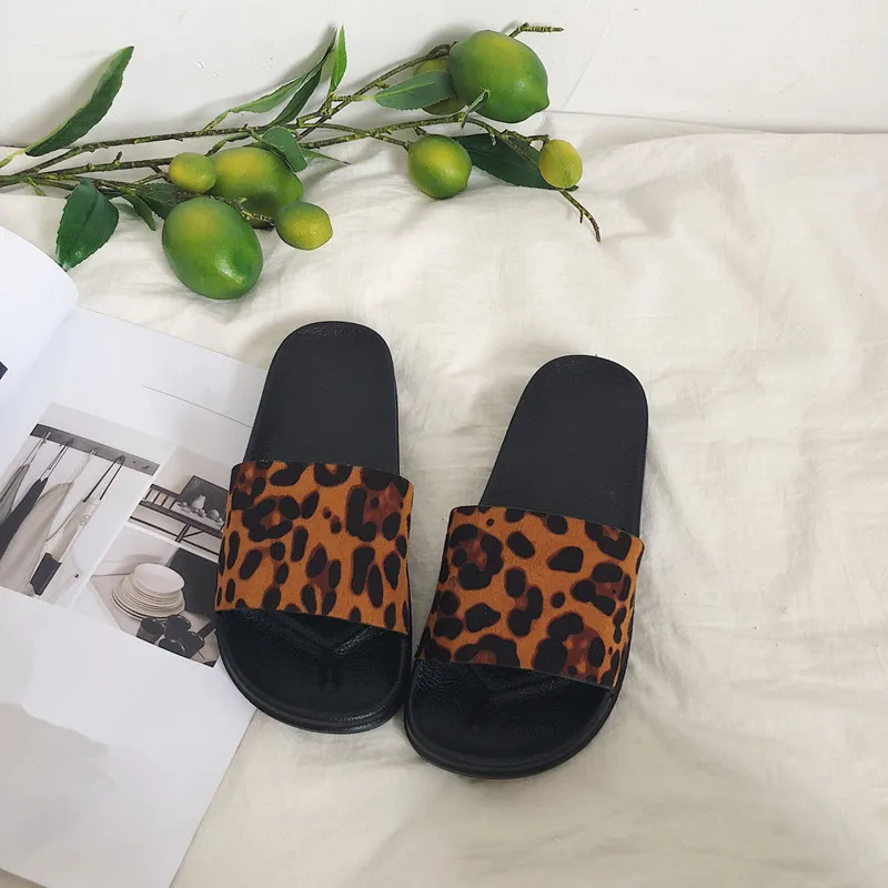Moterų Sandalai, Batai, Šlepetės Leopard Fifo Naujas Vasaros Mados Lauko Butas Slip-On Kvėpuojantis neslidus Moterų Skaidres Atsitiktinis