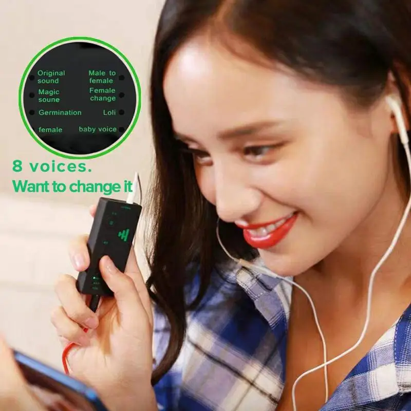 Profesinės Multi Balso Keitiklis Prietaisą Vaikams XBOX PS4 Garso plokštė Žaidimo Live Transliacijos Dainavimo Įranga Android