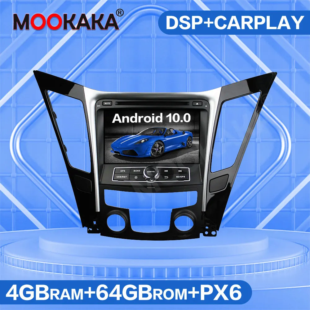 Android 10.0 64GB PX6 Automobilio Radijo, GPS Navigacija Hyundai SONATA 8 I40 I45 I50 YF 2011+ Auto Stereo Multimedia Player Galvos Vienetas