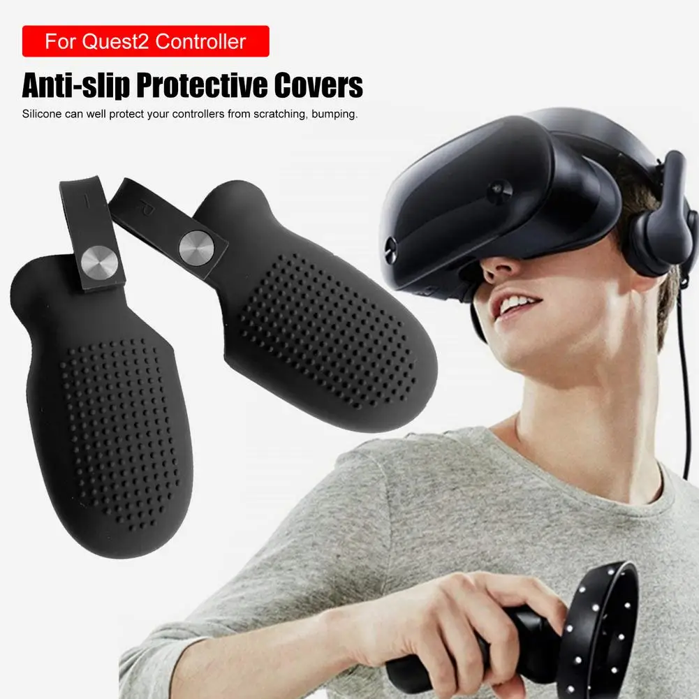 Aukštos Kokybės Kontrolierius Anti-slydimo Odos Karka Dirželiai Oculus Quest 2 VR Touch 