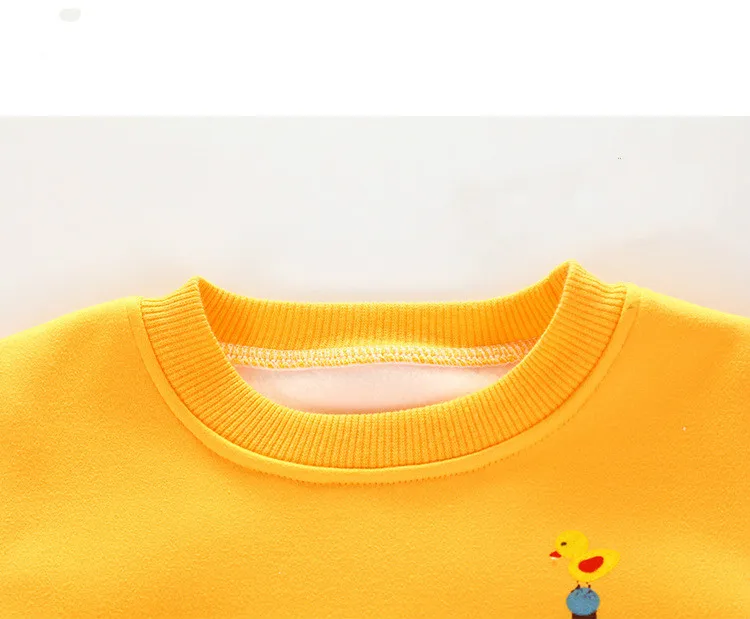 Unini-yun T-Shirt Girls Žiemos Drabužių ilgomis Rankovėmis Viršūnes Mados Kūdikis Palaidinukė Vaikams Drabužius Mergina Marškinėliai Berniukams, Susagstomi megztiniai