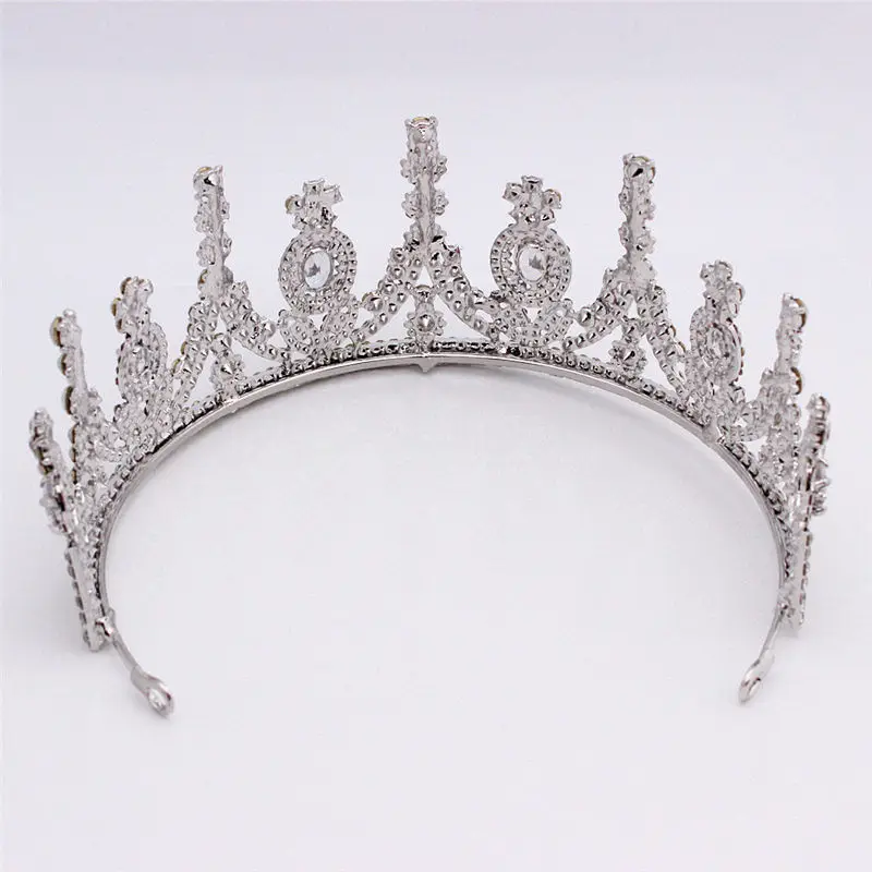 AAA kalnų krištolas Crown Royal Queen Nuotakos Rožančiai Karūnos Princesė Diadem Lankelis Vestuvių Plaukų Papuošalai Inscenizacija Galvos Aksesuaras