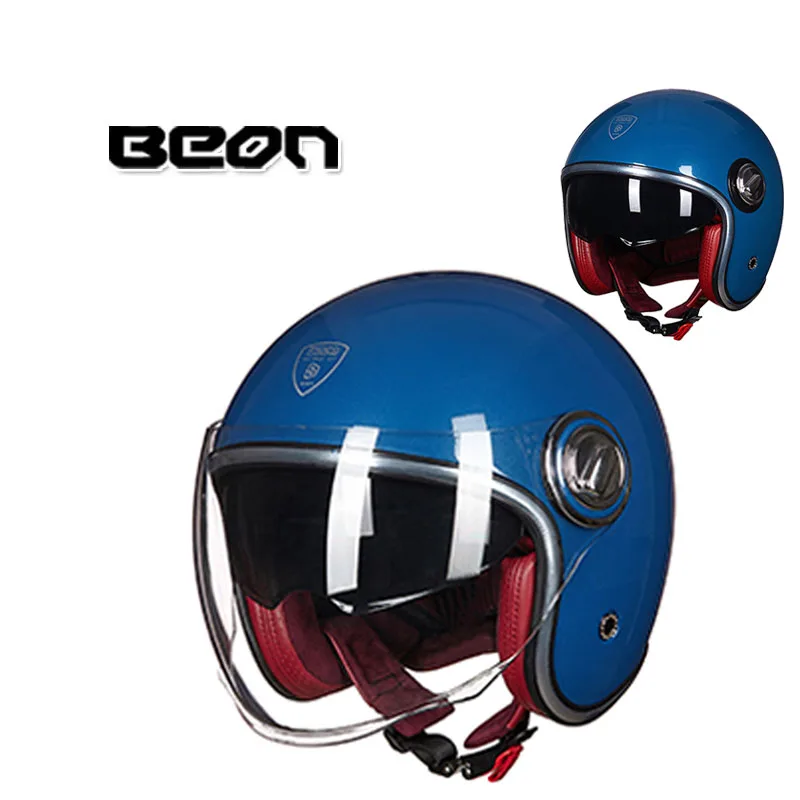 2020 m. Derliaus BEON B108A Reaktyvinis Motociklas 3/4 Atidaryti Veido Pusė Šalmas Motoroleris, Motociklas Chopper Jojimo Lenktynių galvos Apdangalai