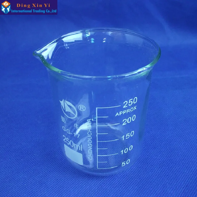 1PC SHUNIU 250ml stiklo stiklinę laboratoriniai stikliniai indai dropshipping