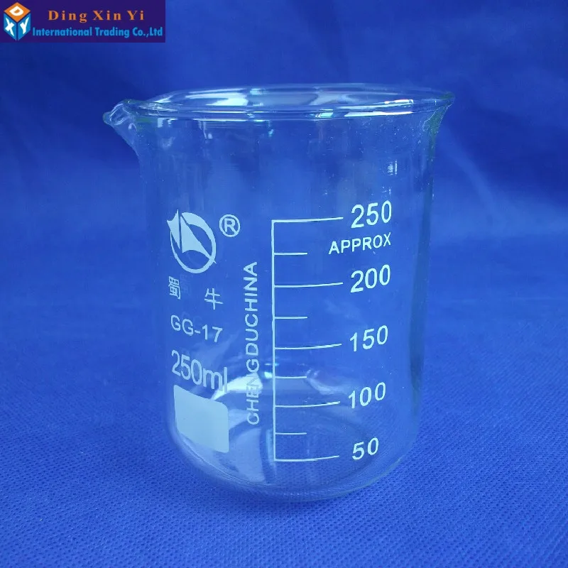 1PC SHUNIU 250ml stiklo stiklinę laboratoriniai stikliniai indai dropshipping