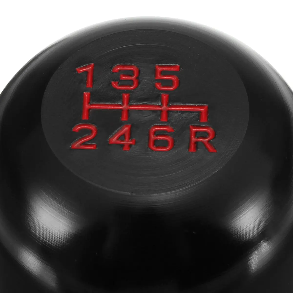 6-Greitis Ryškiai Juodo Aliuminio Pavarų Perjungimo Jungiklis Rankenėlę Universal M8/M10 HONDA Type-R Stiliaus Raudonomis raidėmis Shift Knob