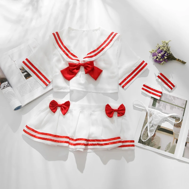Lolita Sexy Apatiniai Nustatyti, Anime Cosplay Suknelė Japonijos Moksleivė Vienodai Mielas Kostiumas Sailor Kostiumai Tarnaitė Cosplay Egzotiškų Drabužių