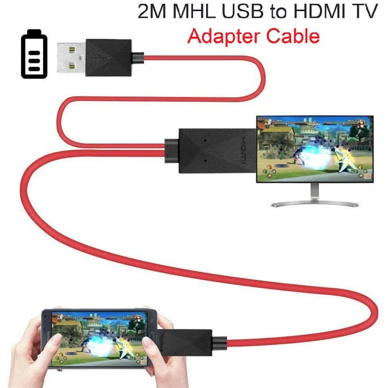 BEESCLOVER Micro USB HDMIr Veidrodis 1080P HD TV Kabelis, Adapteris, skirtas 
