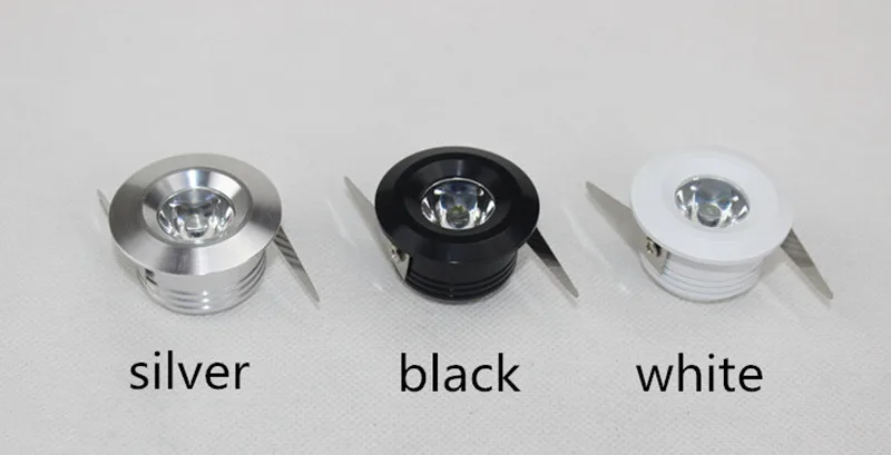 10vnt/daug Mini 1w LED Downlight Kabinetas Šviesos Mažas Lubų Lempos Lemputė Naujas