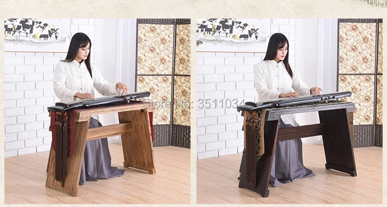 Zither ir Guqin stalai ir suolai gali būti išardytas, kad imituoti senovės Ming ir Čing Dinastijų kaligrafijos, arbatos stalo