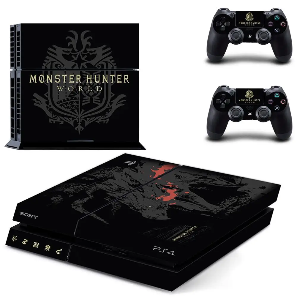 Monster Hunter Pasaulio PS4 Lipdukas Play station 4 Odos Lipdukas, Decal PlayStation 4 PS4 Konsolės & Valdytojas Odos, Vinilo