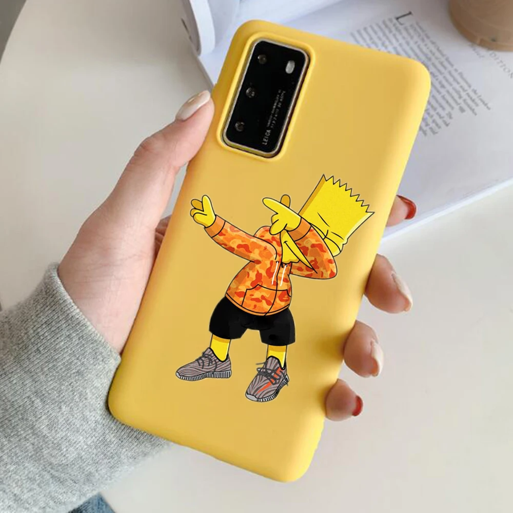 Homeras J Simpson Juokinga Bart Simpson Coque Animacinių filmų Telefono dėklas Samsung Galaxy A50 A70 S10 S20 A51 A71 S20 PLIUS S9 Minkštos TPU Atveju
