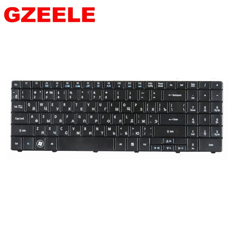 Rusijos nešiojamojo kompiuterio klaviatūra Acer Emachines E735 G430 G525 G625 G627 G630 G630G G725 RU išdėstymas juoda klaviatūra
