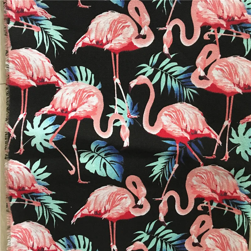 50x150cm Medvilnės Drobės Audinys Amatų Medžiagos Flamingo 