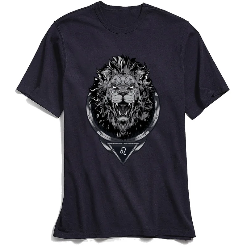 Liūtas Viršūnes Tees Vyrų marškinėliai Atsitiktinis T Shirts Lašas Laivybos Šeima O Kaklo Crazy Trumpas Rankovės Medvilnės Drabužius Anglija Stiliaus Marškinėlius